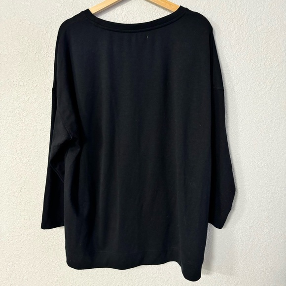 Rae Dunn Black and White Crew Neck Sweater Dog Lover - Picture 4 of 7